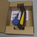 NETUM Mini Barcode Scanner Bluetooth Compatible, Small Portable USB Bar Code Scanner for Inventory, 2.4G Cordless Image Reader for Tablet iPhone iPad Android iOS PC POS (2D-C750-Yellow)