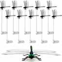 2026 New Dragon Fly Clips for Bugs Repellent, 3D Artificial Dragonfly Hat Clip, Dragonfly Garden Decor (10PCS) (10, Black)