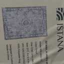 Istana Small Rug 2x3 - Grey/White Cream Rugs for Living Room - Foldable 2x3 Washable Rug Non Slip - Non-Shedding Area Rug Living Room - Anti-Slip Oriental Rugs w/Soft Microfiber