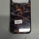 Longlayss Compatible with iPhone 17 Pro Max Case Tortoise Shell Phone Case for Women Girl Shockproof TPU and Hard PC Protective Cover - Amber Brown Leopard