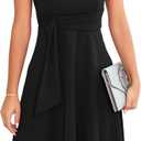 OWIN Womens 2026 Elegant Ruffle Sleeve Flared A Line Swing Casual Party Cocktail Dresses (Medium)