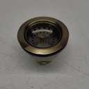 Kingston Brass K112AB Tacoma Kitchen Sink Basket Strainer, Antique Brass 4.44 x 4.44 x 3.81