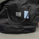 Weekender Bags for Women,Vacuum Overnight Travel Duffel Bag with Compression Pocket & Air Pump, Personal Item Travel Bag (Large)