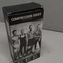 Laite Hebe 3 Pack Compression Sock-Compression Sock For Women and Men Circulation -Best for Running,Athletic Sports (Large-X-Large, 13-Black+Nude+Brown)