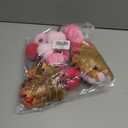 21 PCS Pink Pumpkins Set for Thanksgiving Decor, 3 Sizes Fake Velvet Pumpkin Mini Foam Pumpkin for Thanksgiving Farmhouse Fall Harvest Decorations Halloween Party Autumn Table Centerpiece