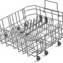 Upgraded 00770545 20007749 Dishwasher Lower Rack Replacement Part for Bosch Dishwasher Rack 100 Series 24" Dishrack SHX3AR75UC SHE3ARF5UC Bosch Ascenta Thermador Dishwasher Bottom Rack Basket Assembly
