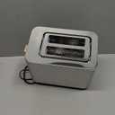 SEEDEEM Toaster 2 Slice, Touch Control Screen, Smart Stainless Toaster, 6 Shade Setting, 6 Bread Selection, Countdown, Removable Crumb Tray, 900W, Silver Metallic (9.4*6.3*7.3)