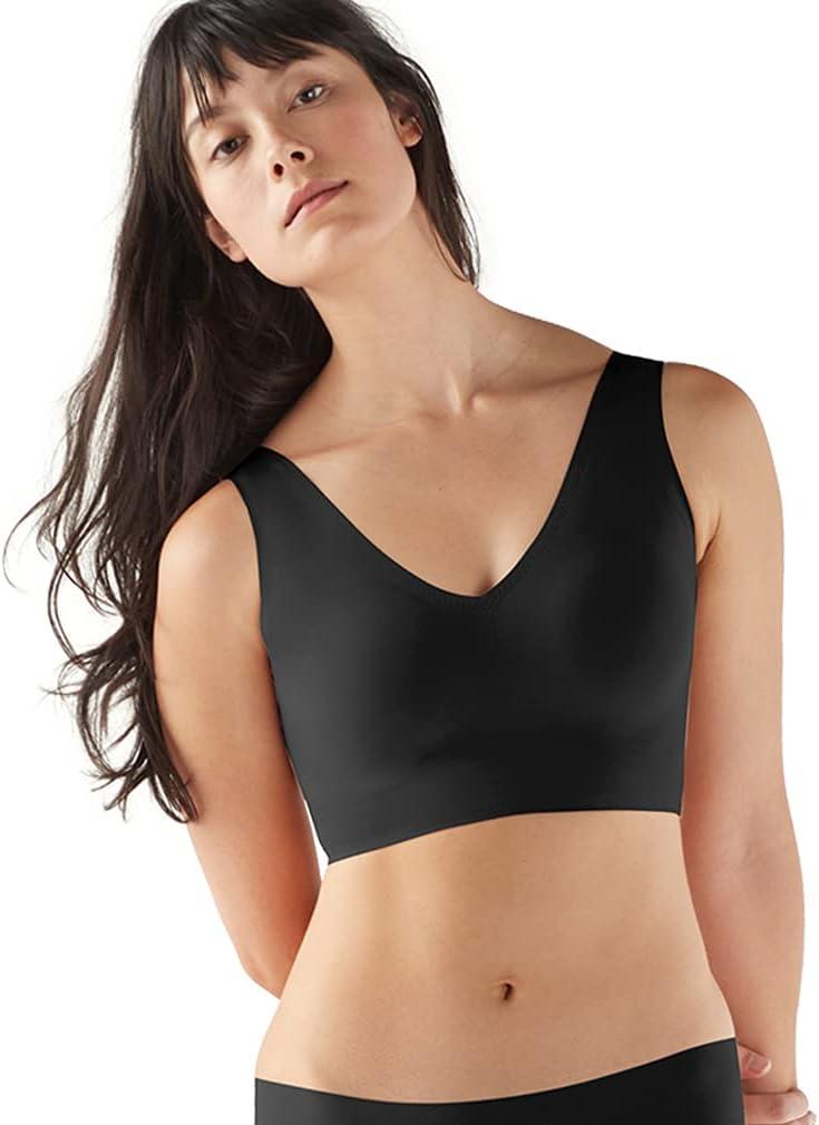 True & Co womens True Body V Neck Bra, Black, XS 30C-D 32A-B US