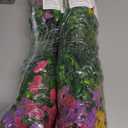 2 x Lifewit Artificial Flowers for Outdoor Indoor, 12 Bundles Plastic Fake Flowers Daisy with Eucalyptus Leaves for Home Garden Decor, Porch, Window Box(Mix for Fuchsia Purple Yellow Red)