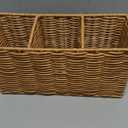 Extra Large Cooking Utensil Holder for Kitchen Counter Utensils Storage Organizer Caddy for Countertop Spatula Holder Big Utensil Crocks Jar Wicker Kitchen Tool Table Holders Decor Accessories 12"Lx6"Hx4.7"W