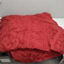 Beatrice Home Fashions Medallion Chenille Bedspread, King, Burgundy