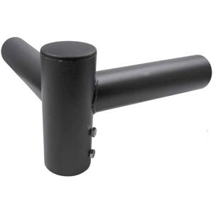 90 Degree Horizontal Tenon Adapter with 2 arms,Double 90 Degree Pole Top Tenon Adapter,for Slip Fitter LED Parking Lot Light ,Twin Spoke Mounting Bracket (Double 90 Degree Tenon Adapter)