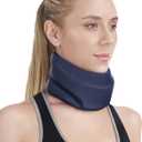 Neck Brace for Sleeping - Cervical Collar Relief Neck Pain and Neck Support Soft Foam Wraps Keep Vertebrae Stable for Relief of Cervical Spine Pressure for Women & Men Blue Medium Size