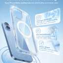 TORRAS Magnetic Shockproof for iPhone 17 case with Camera Control, [12FT Military Grade Drop Protection][Fit for MagSafe], Transparent Anti-Fingerprint & Soft Touch Case for iPhone 17, Crystal Clear