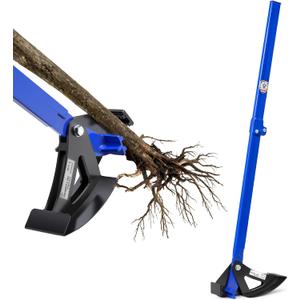 Pvirbravoo Sapling Puller Tool - Heavy Duty Tree Root Puller for ¼ to 1-3/ 8" Woody Stems | Fully Uproots Trees & Shrubs | Ergonomic Garden Tool for Landscaping, Farming, Forestry