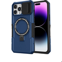 for Phone Case with Camera Slide Cover [Compatible with Mag] [Built-in Magnetic Ring Kickstand] Military Grade Heavy Duty Case for Phone'', Blue