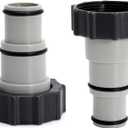1.5" to 1.25" Replacement Threaded Pool Hose Connector Pool Hose Adapter A w/Collar for Threaded Connection Pumps and Salt Systems(2 Pack-A type)