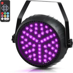 Rechargeable Strobe Lights for Parties Wireless LED Halloween Strobe Light Battery Powered, Remote Control & Sound Activated RGB DJ Strobe Light for Party Room DJ Stage Dance Wedding (1Pack)