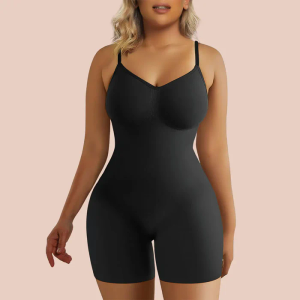 SHAPERX Women's Shapewear Bodysuit Tummy Control Body Shaper Seamless Sculpting Snatched Waist Body Suit, Size L- XL