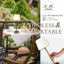 Cordless LED Table Lamp, Dimmable Bedside Lamp with Solid Wood Base Built-in Rechargeable Battery, Patio Wireless Table Lamp, Bedside Night Lamp for Restaurant, Antique Brass, MT2316 (Gold)