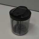 Pill Dispenser with 7 Large Compartments, Pill Bottle Organizer for Travel, Supplement Organizer with Anti-Mixing Design, BPA-Free Pill Container with 20 Pcs Labels, Black