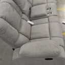 Coaster Home Furnishings Gilson Chenille Upholstered Reclining Loveseat Grey
