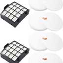 Dttery Filter Replacement for Shark Vertex DuoClean PowerFin Upright Vacuum AZ2000, AZ2000W, AZ2002 Part XFFKAZ2000, XHFAZ2000, 4 Foam, 4 Felt, 2 HEPA Filters