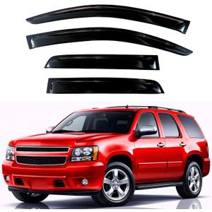 KPY Rain Guards Fit for 2007-2014 Chevrolet/Chevy Tahoe, Out-Channel Window Visors Vent Wind Deflectors 4PC, Car Accessories for 2007-2014 GMC Yukon