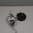 1-Light Black Crystal Pendant Light, Modern Mini Hanging Ceiling Light with Diamond K9 Prism, Dimmable LED Pendant Lamp for Kitchen Island, Dining Room, Bedroom, Hallway, Bar