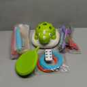 Indoor Outdoor Games for Kids, 3 in 1 Musical Jump, Ring Toss Game & Stomping Rocket Launcher for Kids, Dinosaur Sports & Outside Play Activities Toys with Remote Control for Toddlers 3-5 4-8