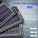 POWOXI 12V Solar Car Battery Charger: 12W Solar Panel Kit Battery Trickle Charger Maintainer with Smart PWM Controller for Car - RV Boat Marine Motorcycle - for Trailer Truck Snowmobile Tractor
