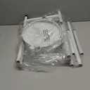 iDavosic.ly Plant Stand Indoor Outdoor, 4 Tier Corner Metal Flower Display Holder Shelf, Easy Assembly Folding Tall Orchid Rack for Patio Balcony Porch Garden Living Room House, White