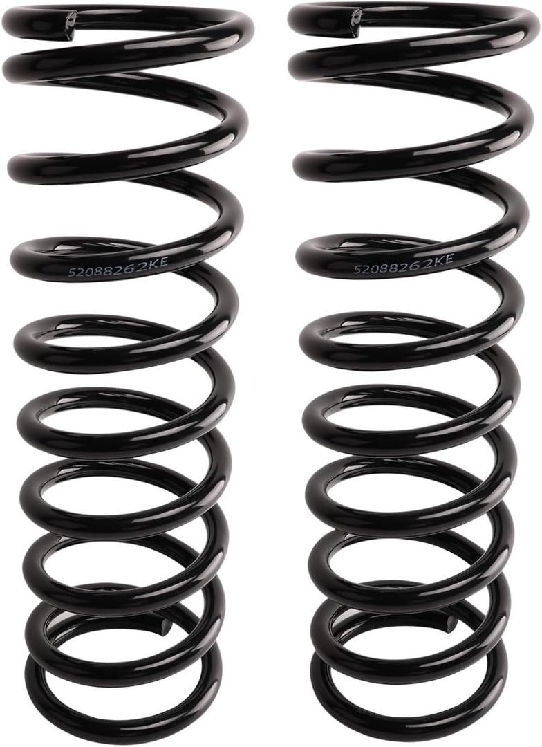 Front Left & Right Suspension Coil Spring Set Compatible with Grand Cherokee 1999 2000 2001 2002 2003 2004 4.0L & 4.7L, Replace# 52088262KE, 52088263KF 2PCS