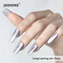 JODSONE 16.5ml Cat Eye Gel Nail Polish Silver for Holographic Glitter Cat Eye with Magnet Need U V Curing