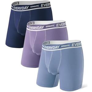 Separatec Cotton Dual Pouch Men's Underwear Comfortable Soft Breathable Everyday Boxer Briefs for men 7 Pack, Size M