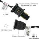 Abeja Ghost String Lights, 8.5 FT Cute Decoration with 10 White Ghost Light, Waterproof Ghost String Lights for Tree, Window, Yard Decorations