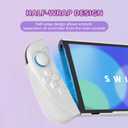 PlayVital Ranger Protective Case for Nintendo Switch 2 with Stand | Ergonomic Anti-Slip Silicone Grips, Dockable Hard Shell, 4 Thumbstick Caps | Quick-Release-Joycon Design Full-Body Cover, White