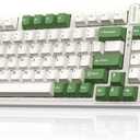 AUSDOM 98Pro Silent Mechanical Keyboard, Wireless Hot Swappable Gaming Keyboard with Backlit,Gasket Structure,Pre-lubed Tactile Switches,2.4GHz/Type-C/Bluetooth Custom Keyboards (Green & White-Silent)