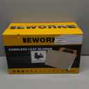 EWORK 21V Cordless Leaf Blower, Powerful Turbo Mode & 550 CFM, 23.0Ah Batteries & Fast Charger, Lightweight Electric Leaf Blowers for Lawn Care, Patio, Leaves & Dust (Yellow)