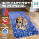 Guinea Pig Cage Liner - Pack of 4 Washable Pee Pads for Dogs, Smooth Fleece Guinea Pig Bedding for Cage & Crates, Reusable & Waterproof Puppy Pee Pads - 47x24 Inches, Red Blue Piggies