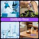 10ml Syringe with Screw Cap, 10cc Syringe for Liquid Feeding, Science Lab, Measurement, Individually Sealed Packed, 10 Pack