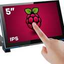 Hosyond 5 Inch Touchscreen IPS MIPI DSI Display Compatible with Raspberry Pi 5/4/3, 800x480 Pixel Capacitive Screen Driver-Free Interface