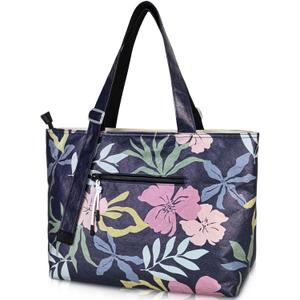 HOMESPON Large Waterproof Beach Bag for Women Pool Bags with Wet Compartment Lightweight Tote for Work Travel Weekends