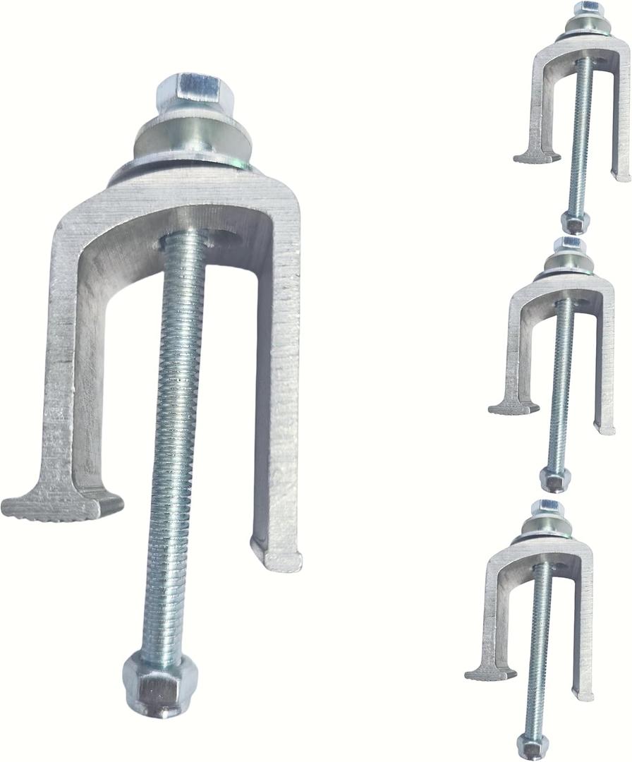 High-strength aluminum (4 Pack) Easy Mount - Truck Tool Box Clamps - Tie Downs