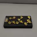 KAISH 3x3 Locking Tuners 18:1 Guitar Tuning Keys Locking Tuning Machines with Keystone Buttons for LP/Les Paul/SG/ES or Acoustic Guitars Gold