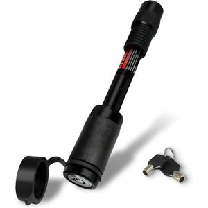 TYT Trailer Hitch Lock  5/8" Dia, 4" Extra Long Receiver Pin for Class III/IV Hitches, 2 Keys, 8 O-Rings, Ideal for Tow Trucks, Bikes, Cars & Boats (Black)