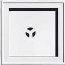Builders Edge 130110004001 Recessed Square Mounting Block 001, White