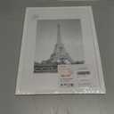 upsimples 12x16 Picture Frame, Display Pictures 8.5x11 with Mat or 12x16 Without Mat, Wall Hanging Photo Frame, White, 1 Pack