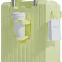 Carry-on Luggage with Cup Holder & USB Charging Port, Hard Side Luggage with Spinner Wheels, Lightweight Luggage for Travel, Business, School (Yellow, Carry-On 20-Inch)