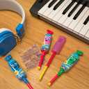 2 x Chupa Chups Melody Pops, Blue Raspberry, Whistle Lollipops, Individually Wrapped Candy, 5 count (EXP 07/31/26)